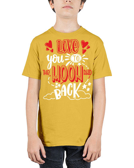 love you to the moon and back 4# - moon - Youth Tee Unisex