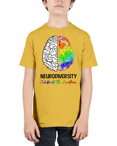 neurodiversity celebrate the specturm - autism - Youth Tee Unisex