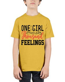 one girl thousand feelings 337# - unicorn - Youth Tee Unisex
