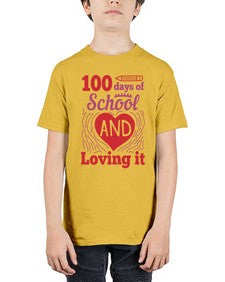 one hundred days of school and loving it 571# - one hundred days - Youth Tee Unisex