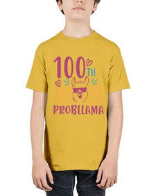 one hundredth day no probllama 597# - one hundred days - Youth Tee Unisex