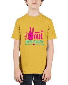 out first grade 607# - first grade - Youth Tee Unisex