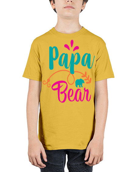 papa bear 213# - bears - animals - Youth Tee Unisex