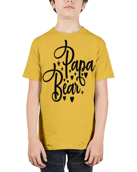 papa bear 219# - bears - animals - Youth Tee Unisex