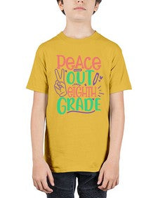 peace out eighth gradee 617# - eighth grade - Youth Tee Unisex