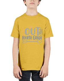 peace out fourth grade 629# - fourth grade - Youth Tee Unisex