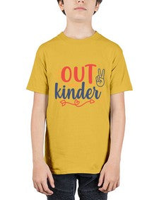 peace out kinder 631# - kindergarten - Youth Tee Unisex