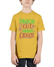 peace out seventh grade 644# - seventh grade - Youth Tee Unisex