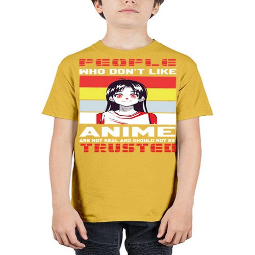 people who dont like anime are not to be trusted273# - anime - Youth Tee Unisex