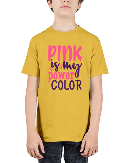 pink is my power color Style 5# - breast cancer - Youth Tee Unisex
