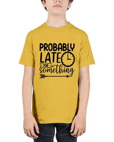 probably late for something 999# - sassy - Youth Tee Unisex