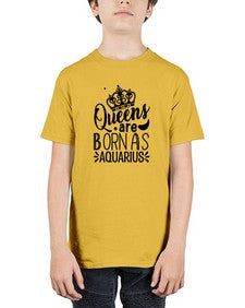 queens are born as Aquarius 388# - aquarius - Youth Tee Unisex