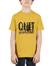quit your witchin’ 31# - witch - Youth Tee Unisex