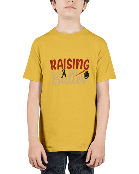 raising a baller 2278# - softball - Youth Tee Unisex