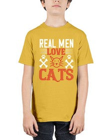 real man love cats Style 113# - cats - Youth Tee Unisex
