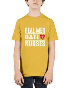 real men date nurses 1348# - nurse - Youth Tee Unisex
