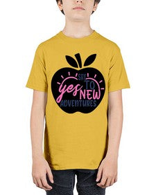 say yes to new adventures Style 75# - motivation - Youth Tee Unisex