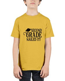 second grade nailed it 829# - second grade - Youth Tee Unisex