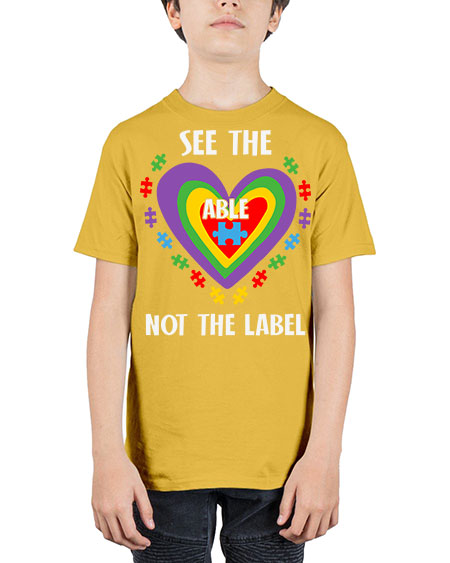 see the able not the 115# - autism - Youth Tee Unisex