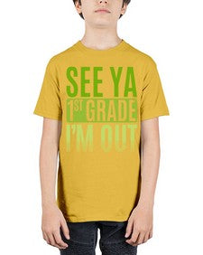 see ya first grade im out 841# - first grade - Youth Tee Unisex