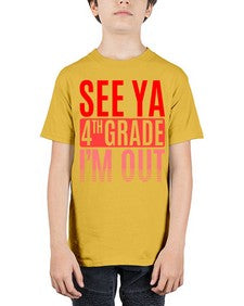 see ya fourth grade im out 842# - fourth grade - Youth Tee Unisex