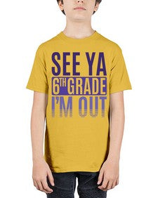 see ya sixth grade im out 844# - sixth grade - Youth Tee Unisex