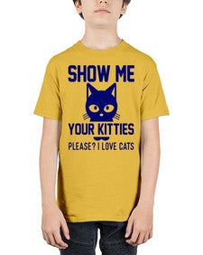 show me your kitties please i love cats - cats - Youth Tee Unisex