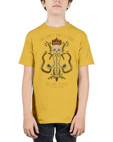 skull 1069# - skull and bones - Youth Tee Unisex