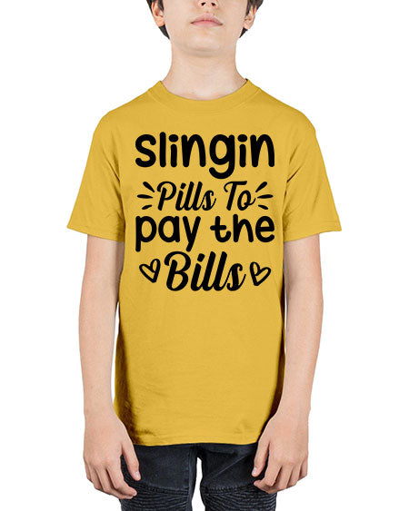 slingin pills to pay the bills 1404# - pharmacist - Youth Tee Unisex