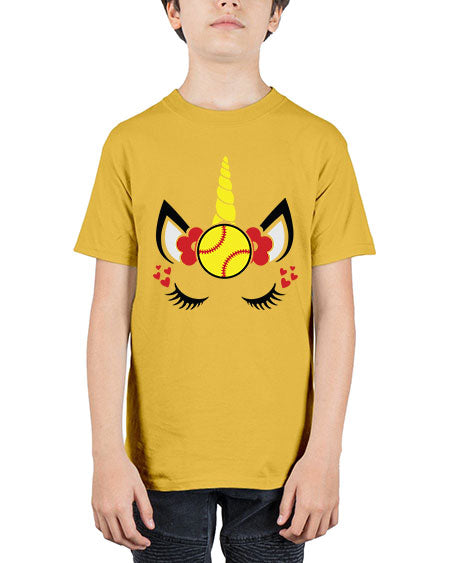 softball unicorn 397# - softball - Youth Tee Unisex