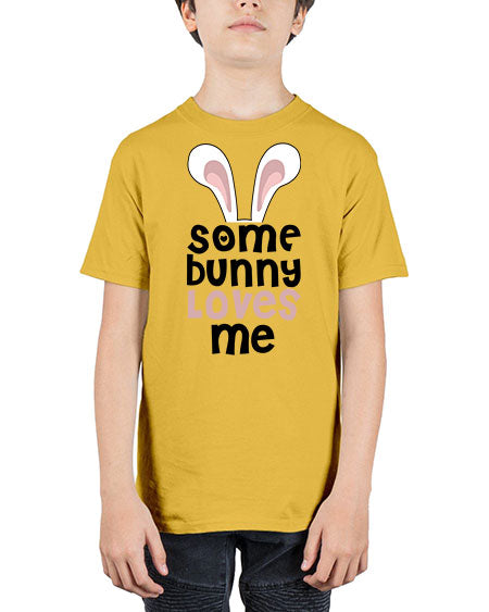 some bunny loves me - rabbit - Youth Tee Unisex
