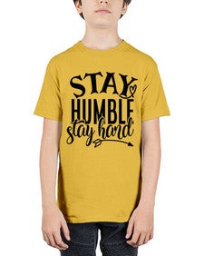 stay humble stay hard Style 71# - motivation - Youth Tee Unisex