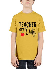 teacher off duty Style 377# - teacher - Youth Tee Unisex