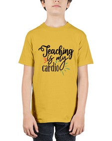 teaching is my cardio Style 402# - teacher - Youth Tee Unisex