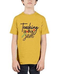 teaching is my jam Style 404# - teacher - Youth Tee Unisex