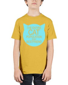 the entire cat popluation is my bestfriend - cats - Youth Tee Unisex