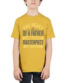 the heart of a father is the masterpiece of nature 590# - parents day - Youth Tee Unisex
