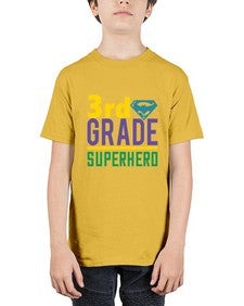 third Grade Superhero 976# - third grade - Youth Tee Unisex