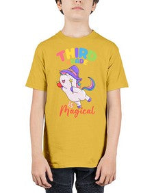 third Grade is Magical Unicorn 962# - third grade - Youth Tee Unisex