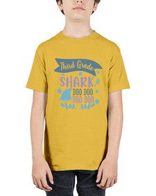 third grade shark doo doo doo doo 972# - third grade - Youth Tee Unisex