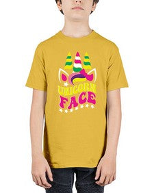 unicorn face 459# - unicorn - Youth Tee Unisex