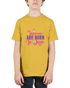 unicorns are born in june 524# - unicorn - Youth Tee Unisex