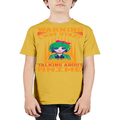 warning i may start talking about anime286# - anime - Youth Tee Unisex