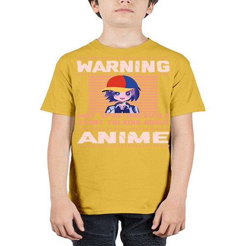 warning may spontaneously start talking about anime287# - anime - Youth Tee Unisex
