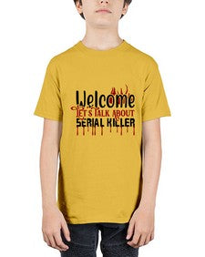welcome lets talk about serial killer 1243# - true crime - Youth Tee Unisex