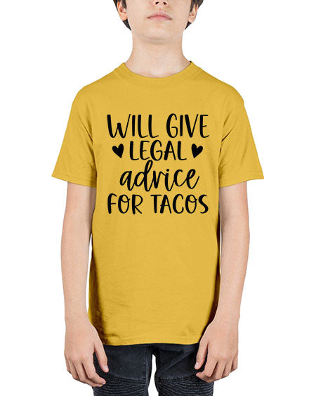will give legal advice for tacos 1645# - lawyer - Youth Tee Unisex