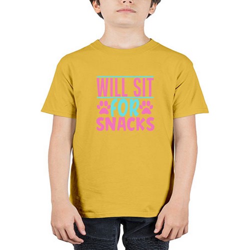 will sit for snacks Style 57# - dogs - Youth Tee Unisex