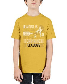 work is the curse of the drinking classes 490# - drinking - Youth Tee Unisex