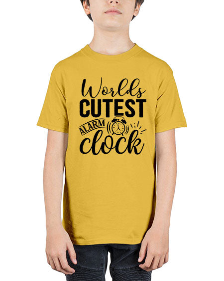 worlds cutest alarm clock 472# - baby - Youth Tee Unisex