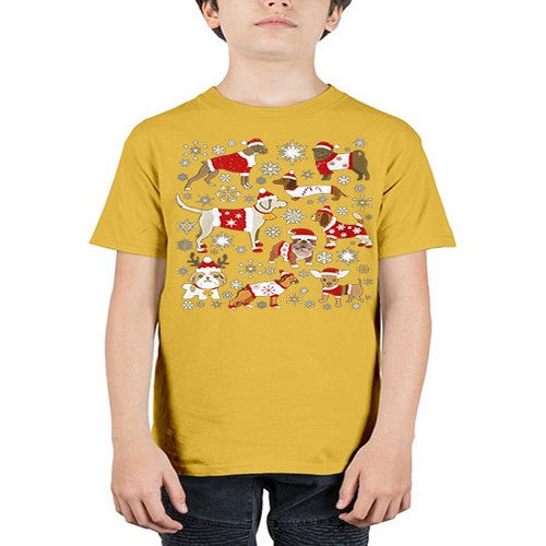 x mas dogs shirt 248# - dogs - Youth Tee Unisex